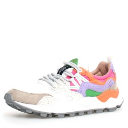 Sneakers scarpe Donna Marca FLOWER MOUNTAIN Art YAMANO3 M Colore Bianco Viola Verde