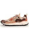 Sneakers scarpe Donna Marca FLOWER MOUNTAIN Art. YAMANO3 R Colore Beige Marrone Maculato