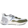 Sneakers scarpe Uomo Marca VOILE BLANCHE Art.CLUB01.E Colore Verde Bianco Grigio