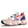 Sneakers scarpe Donna Marca VOILE BLANCHE Art.105.B Colore Beige Blu Rosa