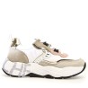 Sneakers scarpe Donna Marca VOILE BLANCHE Art.CLUB105.C Colore Beige Bianco Platino