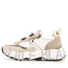 Sneakers scarpe Donna Marca VOILE BLANCHE Art.CLUB105.C Colore Beige Bianco Platino