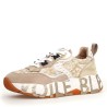 Sneakers scarpe Donna Marca VOILE BLANCHE Art.CLUB105.D Colore Beige Platino