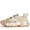 Sneakers scarpe Donna Marca VOILE BLANCHE Art.CLUB105.D Colore Beige Platino
