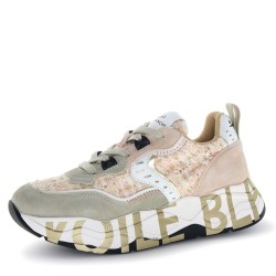 Sneakers scarpe Donna Marca VOILE BLANCHE Art.CLUB105.E Colore Beige Rosa