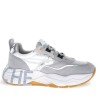 Sneakers csrpe Donna Marca VOILE BLANCHE Art. CLUB105.G Colore Grigio Bianco