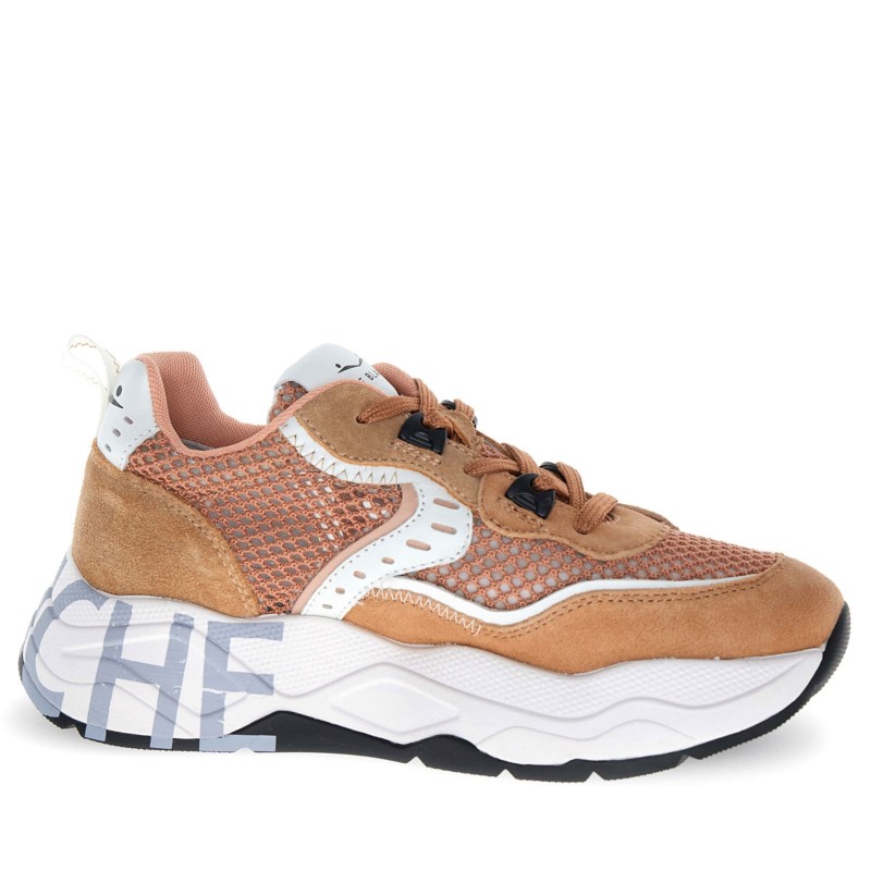 Sneakers scarpe Donna Marca VOILE BLANCHE Art. CLUB105.L Colore Mattone