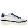 Sneakers scarpe Uomo Marca VOILE BLANCHE Art.LAYTON 020. Colore Bianco Blu