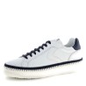 Sneakers scarpe Uomo Marca VOILE BLANCHE Art.LAYTON 020. Colore Bianco Blu