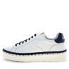 Sneakers scarpe Uomo Marca VOILE BLANCHE Art.LAYTON 020. Colore Bianco Blu