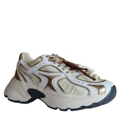 Sneakers scarpe Donna Marca GIO+ Art.DALIA13 Colore Bianco Oro