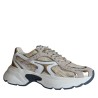 Sneakers scarpe Donna Marca GIO+ Art.DALIA14 Colore Beige Bianco Oro