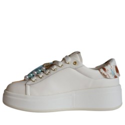 Sneakers scarpe Donna Marca GIO+ Art.OLIVA04A Colore Latte