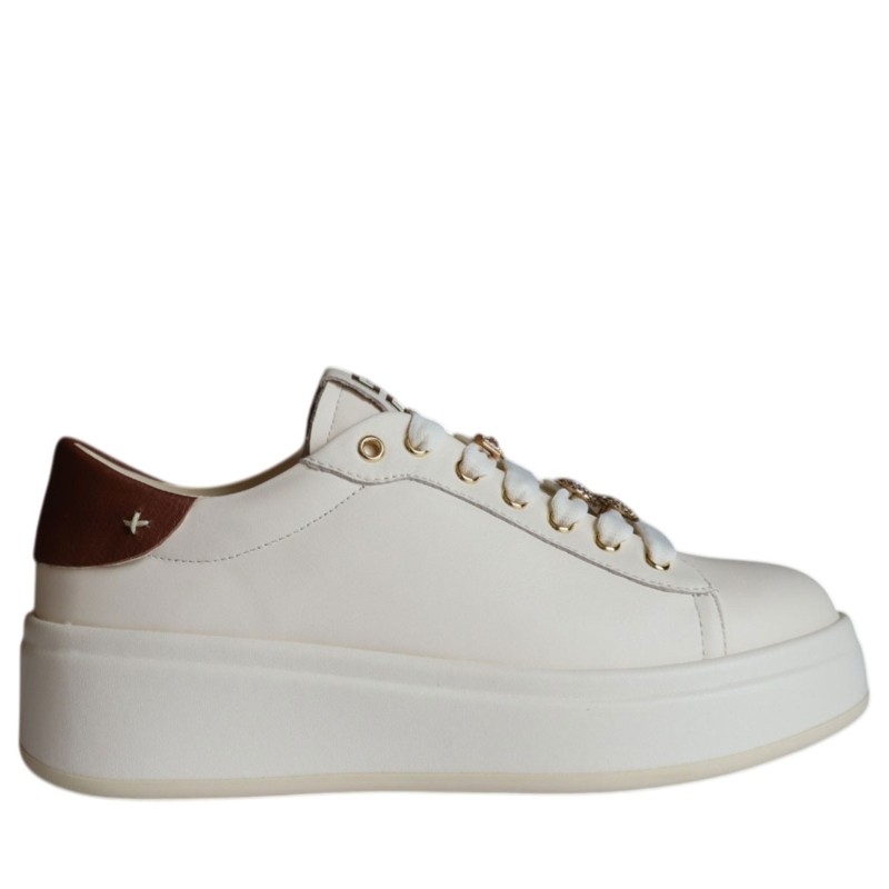 Sneakers scarpe Donna Marca GIO+ Art.OLIVA04A Colore Bianco Marrone