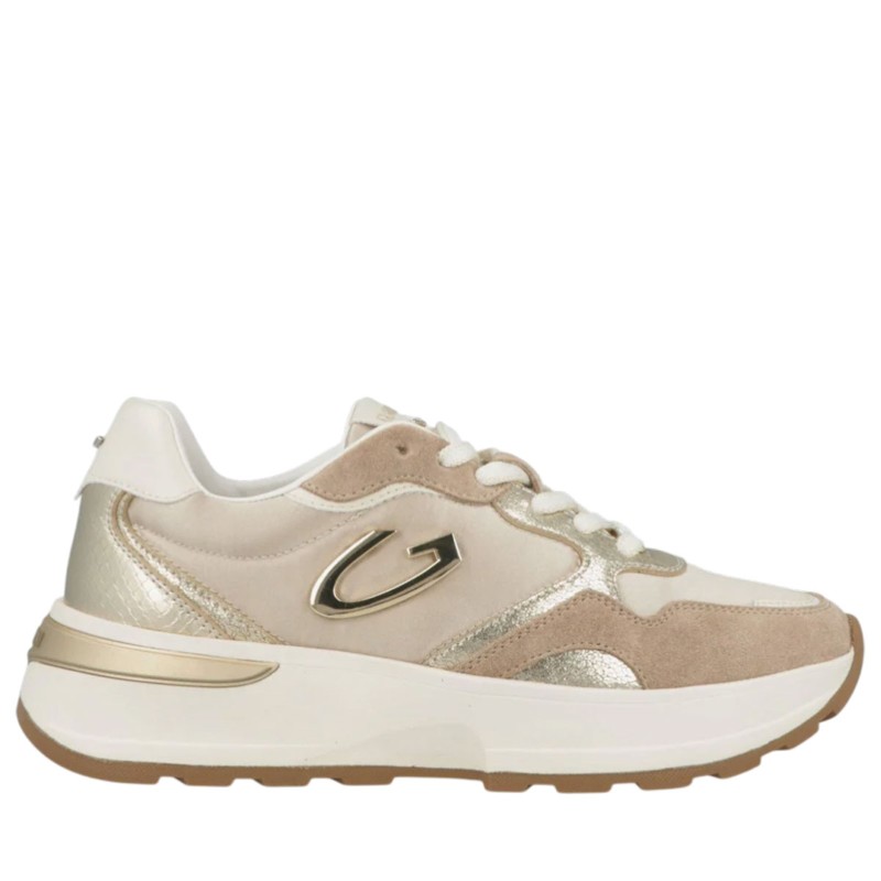 Sneakers Scarpe Donna Marca GUARDIANI Art.GL61505A Colore Beige Oro