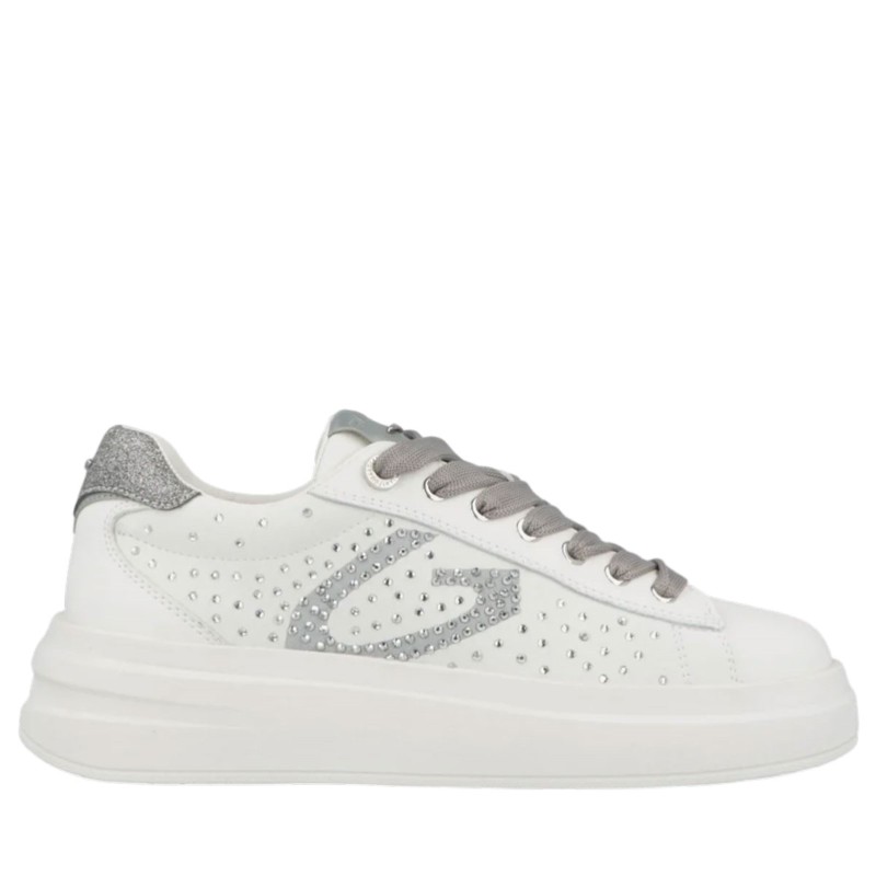 Sneakers scarpe Donna Marca GUARDIANI Art.GL61514A1 Colore Bianco Argento