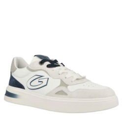 Sneakers scarpe Uomo Marca GUARDIANI Art.GM61041A Colore Crema Blu