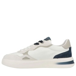 Sneakers scarpe Uomo Marca GUARDIANI Art.GM61041A Colore Crema Blu