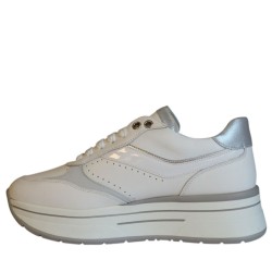Sneakers scarpe Donna Marca JANET&JANET Art.J590 Colore Bianco Argento