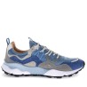 Sneakers scarpe Uomo Marca FLOWER MOUNTAIN Art.YAMANO3 A Colore Blu Azzurro Grigio