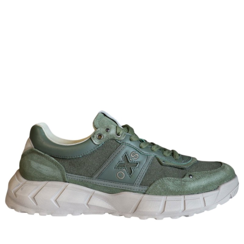 Sneakers scarpe Uomo Marca OXS Art.OXM005305 Colore Verde